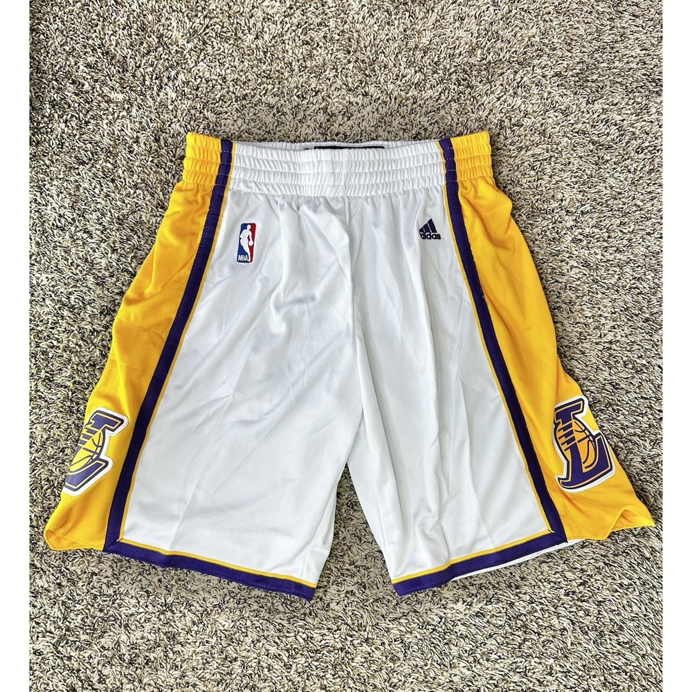 Los Angeles LA Lakers Adidas NBA Swingman Basketball Shorts‎ Size Small